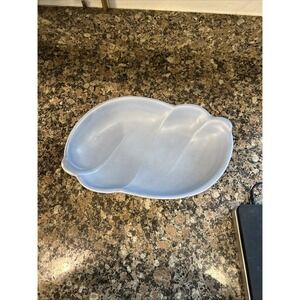 Vintage Leaf Bowl, 'Haeger Pottery 75th Anniversary', c. 1946 Light Blue